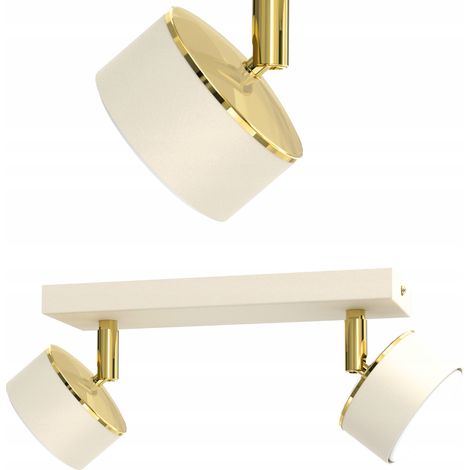 PLAFONNIER ÉCRU BEIGE GX53 LAMPE MODERNE POLONAISE 2 POINTS (1/5)