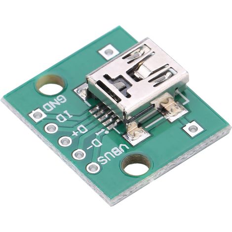 Lot de 10 mini adaptateurs USB vers DIP 5 broches pour circuit imprimé 2,54 mm - Alimentation USB DIY (1/5)