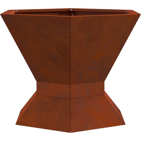 Maison Exclusive - Braise Marron 50 x 50 x 40 cm Acier patiné