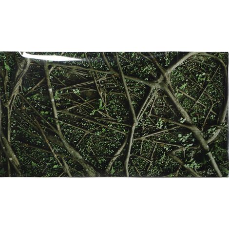 Autocollant adhésif en PVC, motif arbres Jungle, affiche de fond d'aquarium, décoration de réservoir de reptiles, 91x50cm (1/5)