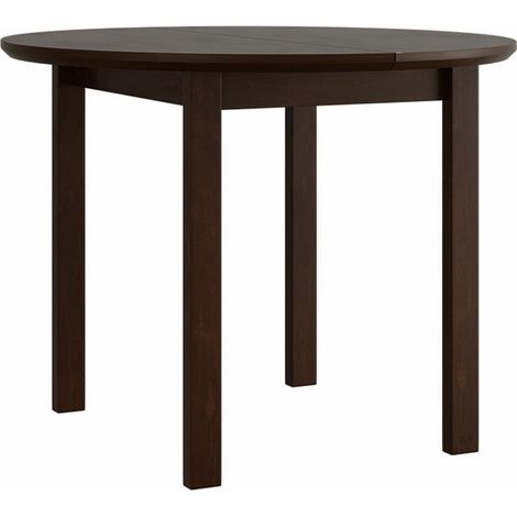 Mesa Victorville 107, Nuez, 76x0x0cm, Alargamiento, Chapa de madera natural, Madera