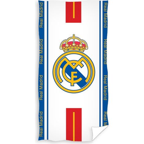 Asciugamano da bagno in cotone per tifosi del Real Madrid, telo mare per la piscina, 70 x 140 cm (1/2)