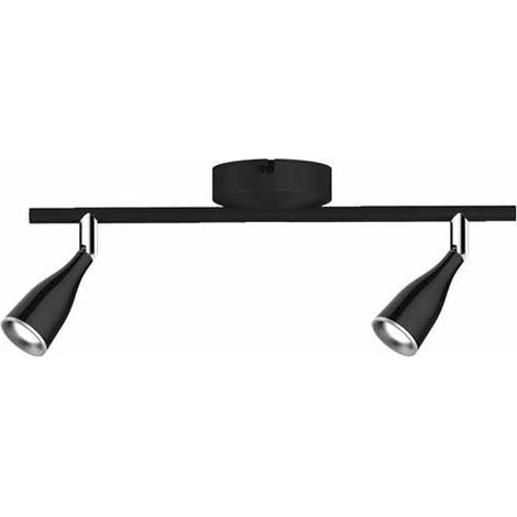 V-TAC VT-810 Applique murale LED 9W double tête noir corps rotatif blanc chaud 3000K IP20 - SKU 8267 (1/5)