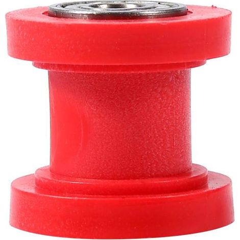 Gleitrollen-Kettenspanner, 8-mm-Rollenführung für Minibikes, Quads und Dirtbikes (rot) (1/5)