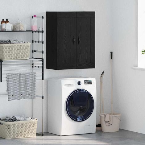 vidaXL Pensile Rovere Nero 69,5 x 34 x 90 cm Legno multistrato