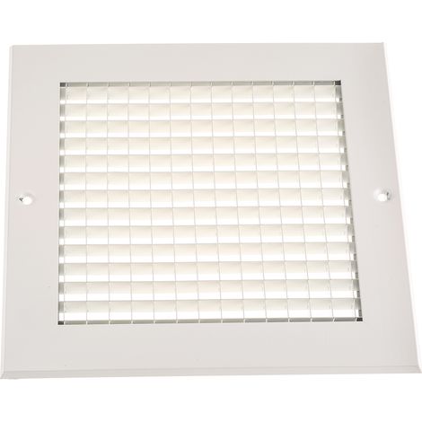 RS PRO Grille, 200 x 200mm, Aluminium Blanc ( Prix pour 1 )