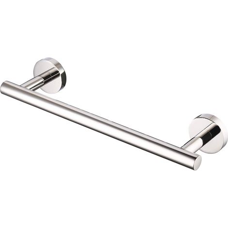 Porte Serviette Salle de Bain 30CM Porte Torchon Cuisine en Acier Inoxydable Barre Accroche Serviettes Poli
