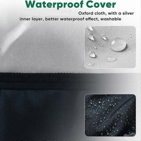 Protège Climatiseur Extérieur, Housse Unité AC Fenêtre, 53x40x38cm, Bâche Anti-UV Imperméable pour Ventilateur Murale, Couvre-Machine Résistant aux Intempéries, Taille Standard (1/5)