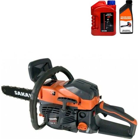 Motosierra gasolina 48cc 18" + Kit Aceites (1/4)