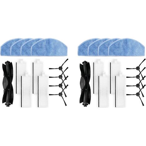 Lot de 2 pièces de rechange pour aspirateur robot Laresar Evol 3 : filtre HEPA et lingette de nettoyage. (1/5)