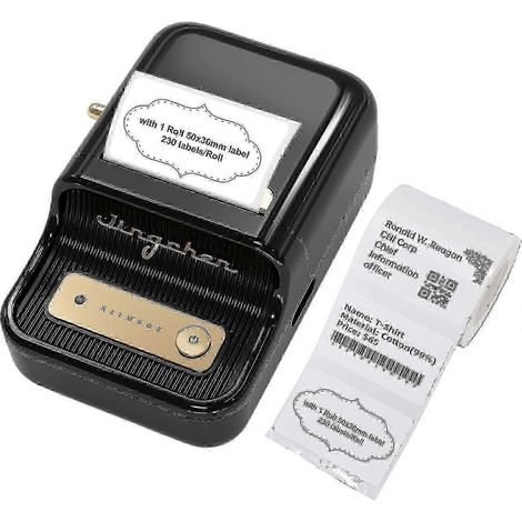 Étiqueteuse, imprimante d'étiquettes codes-barres Bluetooth, taille d'impression 20-50 mm, compatible iOS et Android (1/5)