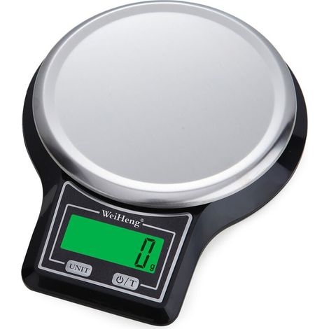 Balance de cuisine 5 kg/0,1 g [version améliorée], balance alimentaire électronique de haute précision, plate-forme de pesée multifonctionnelle en acier inoxydable, écran LCD, précision jusqu'à 0,1 g (1/5)