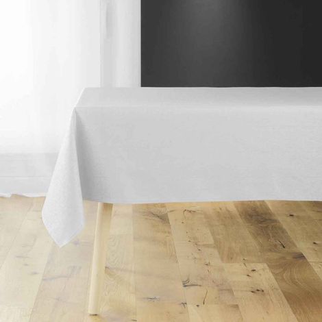 Nappe Jacquard Déco "Debbie" 140x240cm Perle (1/3)