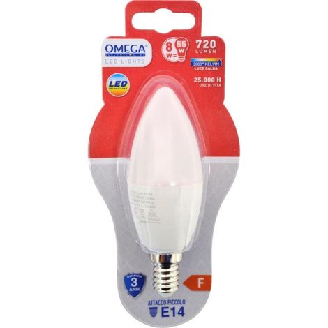 CANDELA LED C37 8W E14 3000K