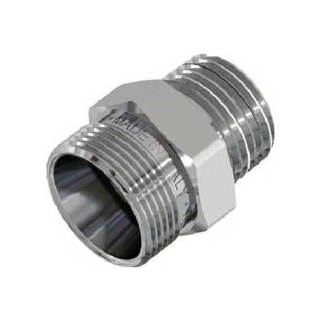 RACCORDO DIRITTO MASCHIO CROMATO Misura: 3/4 - 24X19 fil (D.16)