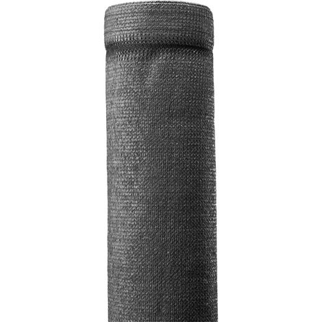 Easycloture – Brise vue toile haute densité 350g/m² – Occultation 95% – H 1m03 – Longueur 5m – Gris anthracite – Résistant aux intempéries