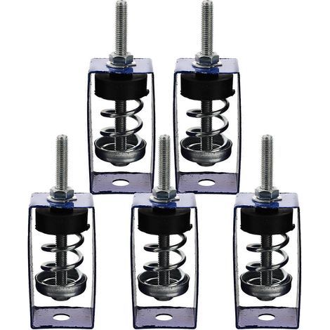 5 supports de suspension pour isolateurs de vibrations, fixation au plafond.-16.5X4cm (1/4)