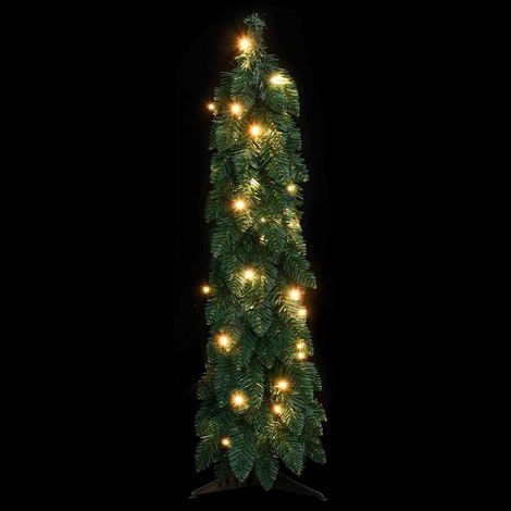 Arbre de Noël Sapin de Noël artificiel pré-éclairé avec 45 LED 90 cm (1/5)