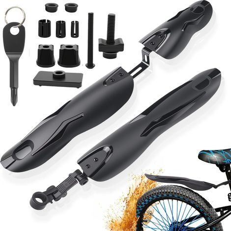 Garde-boue de Vélo VTT Avant et Arrière Kit de Protection Contre la Boue Réglable et Amovible pour Cyclisme (1/5)