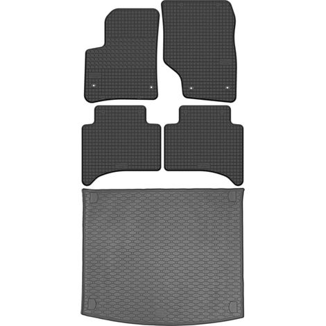 Juego de alfombrillas de goma para coche y maletero para VW Touareg I SUV (2002-2010).