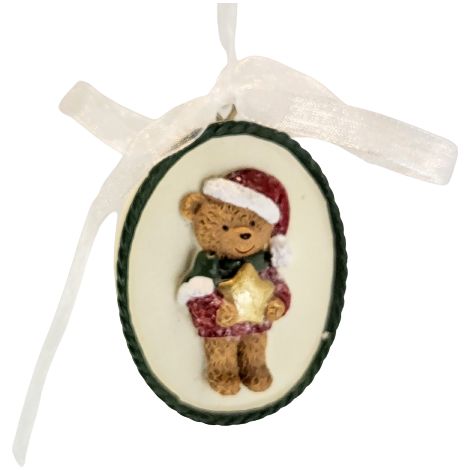 Colgante navideño OSO DE PELUCHE CON UNA ESTRELLA (1/5)