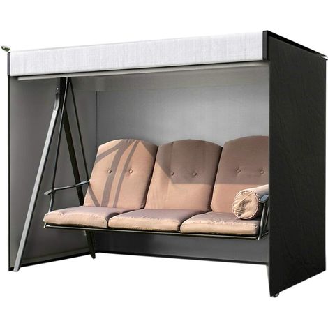 Housse de Protection Imperméable pour Balancelle Jardin, 210D, Résistante aux Intempéries et UV, Facile à Installer (1/5)