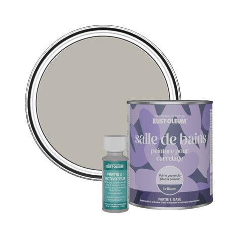 Peinture pour Carrelage de Salle de Bain, Finition Brillante - Grenoble 750ml (1/3)