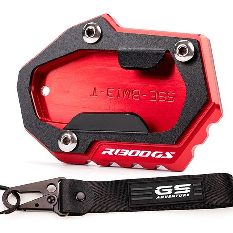(Rouge combiné) Compatible avec BMW R1300GS R 1300 GS R 1300GS 2024 + Accessoires : béquille latérale, extension, support, porte-clés maxpower (1/4)