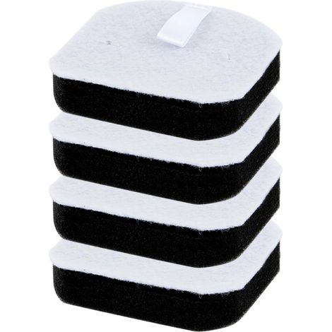 Pack of 4 replacement sponge filters for SpinWave+ and cordless models 3764/37643/3887, compatible with hard floors for Spin Mop+ vacuum cleaner