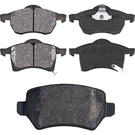 KIT PASTIGLIE FRENO ANTERIORI E POSTERIORI compatibile con PEUGEOT 207/207+ (WA,WC) / PASTIGLIE FRENANTI AUTO OEM P 61 066,P 85 020  P 61 100 / SOSTITUZIONE DIRETTA / BASSA POLVERE / SILENZIOSO