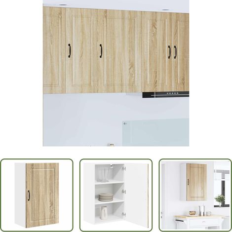 Holzschrank - Küchenschrank Sonoma-Eiche 50 x 31 x 80 cm Holzwerkstoff (1/5)