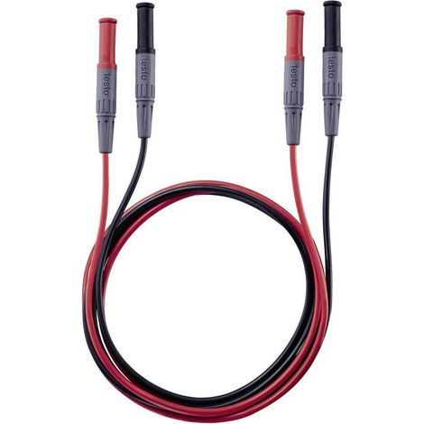 testo 0590 0013 Juego de cables de prueba negro rojo