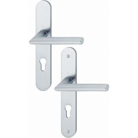 Par de muletas sobre placa grande Stockholm HOPPE 1140/300M Silver Alu - Key i - 3303189