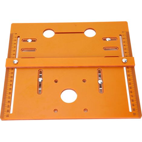 Plaque de base pour machine à découper 28x25 cm, guide de scie circulaire 19 cm 4 pouces, embase pour défonceuse et cutter (1/5)