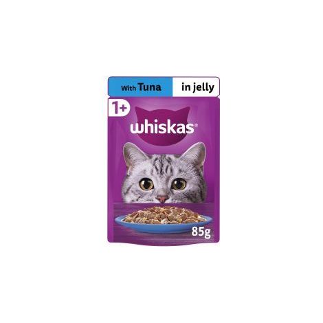 Whiskas 1+ Adult Wet Cat Food Pouches in Jelly with Tuna - 85g - 811970