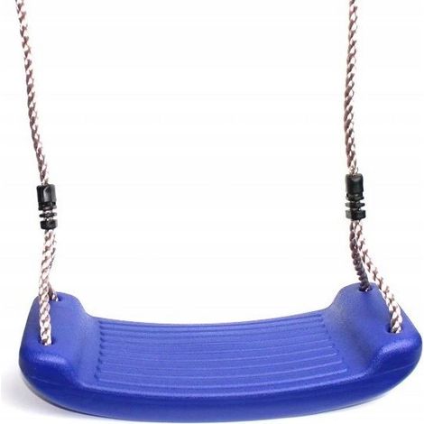 Balançoire de terrain de jeux en plastique solide, bleue (1/5)