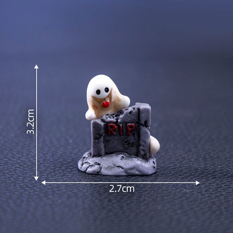 Halloween-Totenkopf-Pärchenfiguren, niedliche DIY-Dekorationen und Accessoires, Miniatur-Tischdekorationen mit Landschaftsmotiven