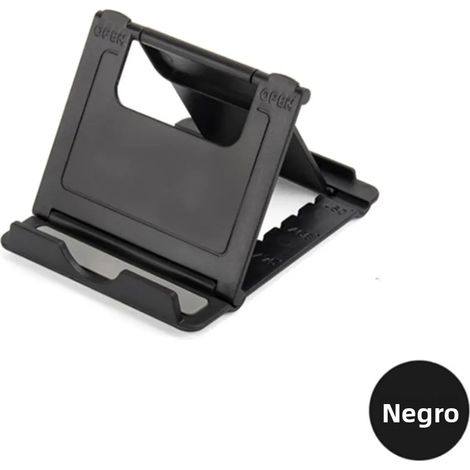 Support de téléphone de bureau ajustable Compatible avec iPad, iPhone, Xiaomi, Huawei, Samsung Support universel pliable pour téléphone portable en matériau ABS (1/4)