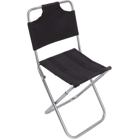 Tabouret pliant d'extérieur portable Mini tabouret pliant ultra léger avec sac de rangement Convient pour la pêche, le camping, le barbecue en plein air, les voyages (34 x 23,5 x 27 cm) (1/4)