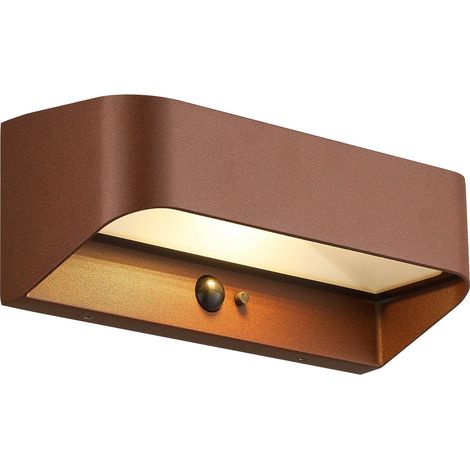 Applique murale Marcellio Solar Aluminium Marron , H. 8,5 - IP54 - SolarLed / Nordlux Extérieur