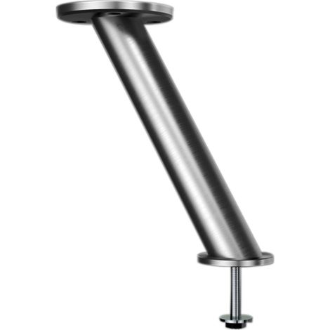 EBB 24.320.15-170 Irland-Console da Bar inclinata a 30°, 35 mm, in Acciaio Inox Spazzolato, Altezza: 170 mm, 1 Pezzo (1/2)