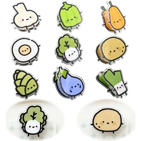 Lot de 9 pinces à légumes refermables pour grignoter et conserver les aliments, également pour une utilisation au bureau (1/5)