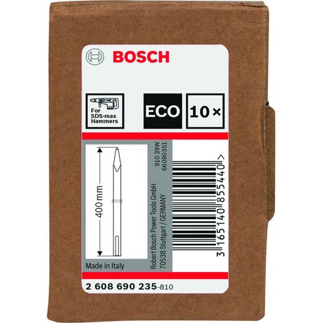 SDS Max 400 mm Jeu d’embouts 10 pièces  BOSCH 2608690235 (1/3)