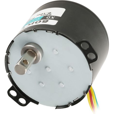 Stück Miniatur-Synchronmotor 220 V mit niedriger Drehzahl und hohem Drehmoment, Rechts-/Linkslauf (5 U/min) (1/5)