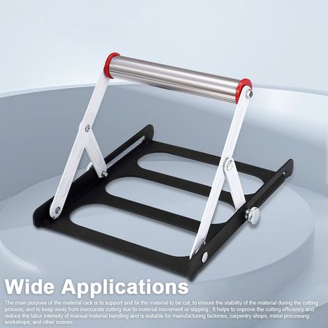 Support de découpe réglable en hauteur de 55 à 135 mm, support auxiliaire multifonction pour trépied, pliable (1/5)