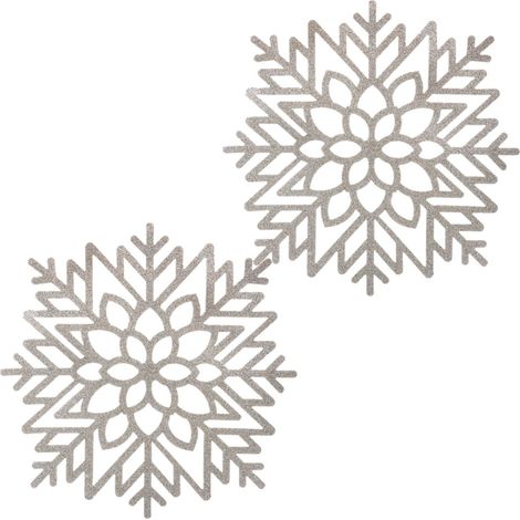 Lot de 2 sets de table en flocon pailleté (1/3)