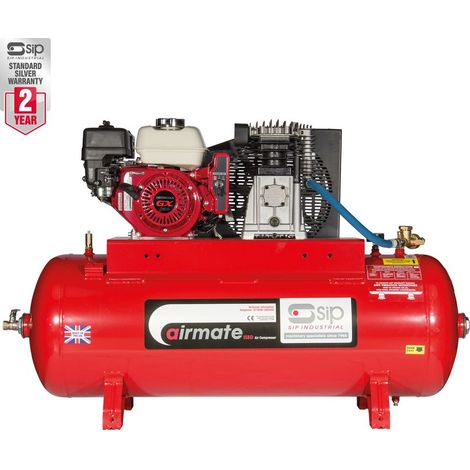 SIP ISHP5.5/150ES Industrial Petrol Compressor - L120 x W80 x H102 cm