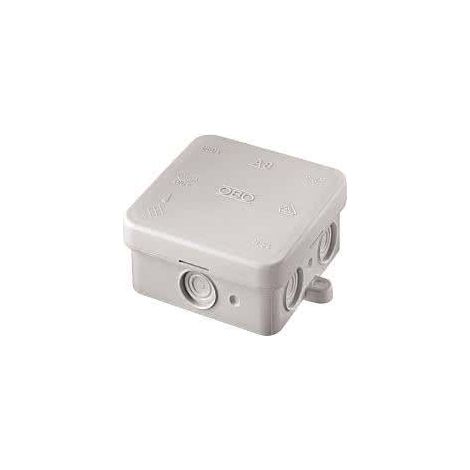 OBO Bettermann Caja de derivación de cables 75x75x36 polietileno gris claro RAL 7035, 2000016