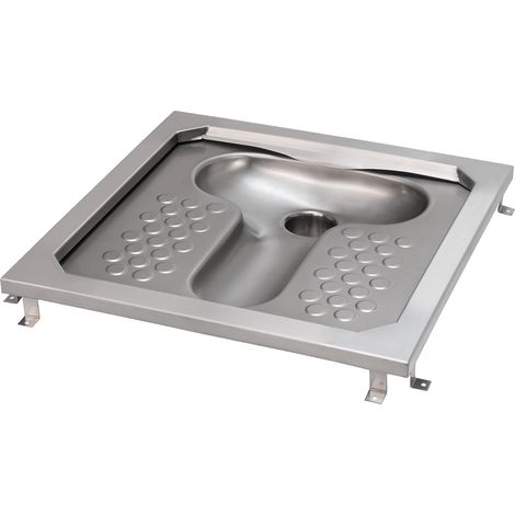 KWC AR Hock-WC, CAMPUS, Edelstahl,  Spülrand, 755x200x755 mm
