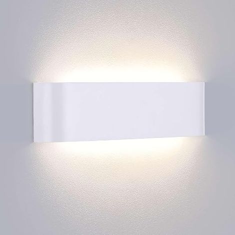 Applique Murale Interieur LED 16W Blanc Neutre 4000K Lampe Murale Aluminium Luminaire Mural Moderne pour Chambre Salon Couloir Escalier Hôtel Hall d'Entrée Enfant (1/5)